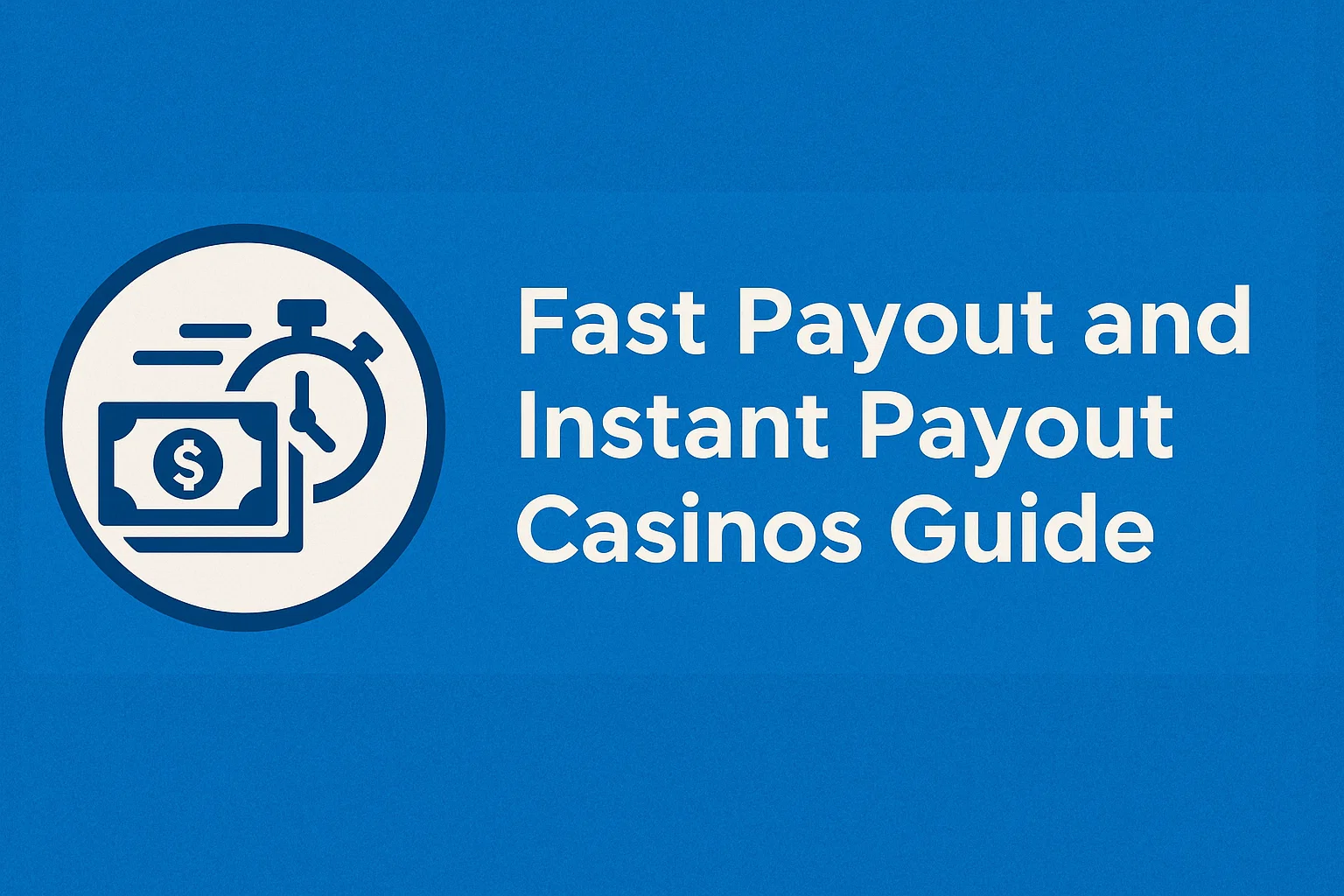 Fast Payout and Instant Payout Casinos Guide
